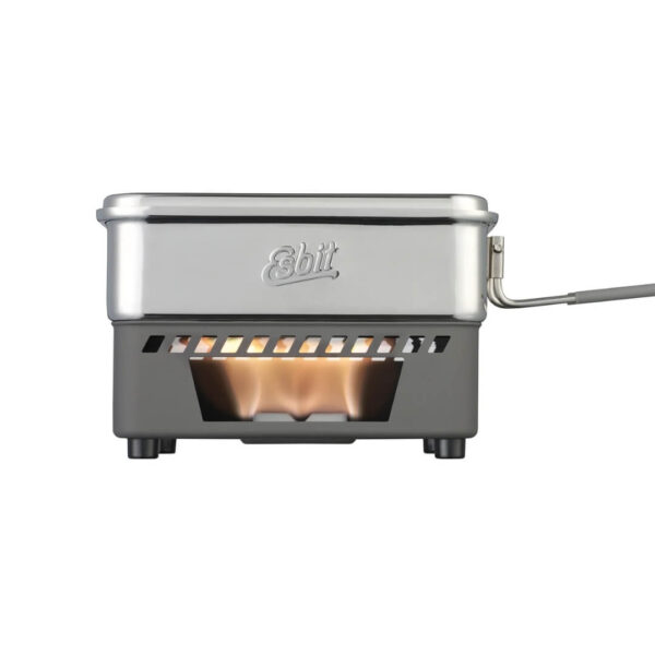 Kogesystem - Esbit Solid Fuel Cookset - 1100 ml - Rustfrit stål Kogesystem - Esbit Solid Fuel Cookset - 1100 ml - Rustfrit stål